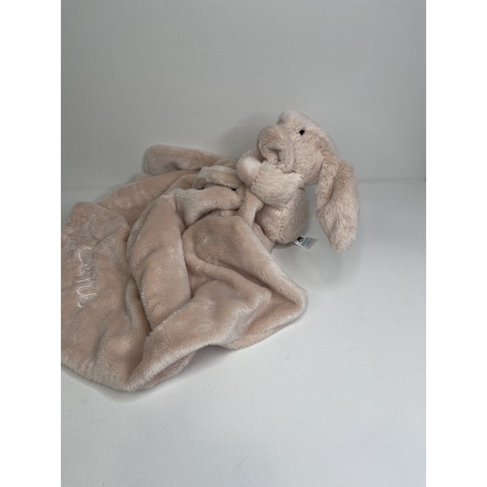 Jellycat Cream Bashful‎ Bunny Plush Baby Lovey Security Soother Blanket